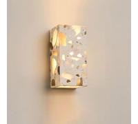 Wabi-Style Wall Sconce Terrazzo Stone Art Decor Wall Lamp, Up And Down Lighting Wall Mounted Light Fixtures for Stairs, Living Room, Hallway, Bedroom Bedside - Hardwired 5W COB Warm Light