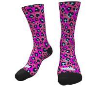 Wabiks Calzini Crew Pink Leopard