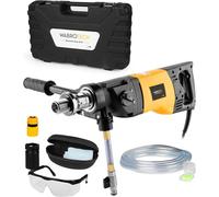 WABROTECH Carotatrice Manuale con Micropercussione 1900W - Diamantata 2340 GIRI/MIN - Mani Libere con 2 Ingranaggi per Carotaggio a Umido e a Secco 22-202mm - 6kg
