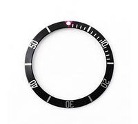 WABTU Ghiera Orologio Inserto Lunetta in Alluminio Nero Blu Rosso Argento da 39,8 mm for Accessori di Ricambio for Orologi con quadrante da 41 mm Orologi Bezel (Color : 1)