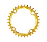 WABTU Monocorona MTB BCD 104 34T 36T 38T Rotondo Stretto Largo 104BCD 34 32 Denti MTB Bici Corona Singola velocità Alluminio 12V 11V Corone per Bicicletta (Chainwheel Teeth : 34T, Color : Gold)