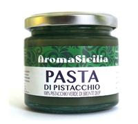 Wabtvkon 190gr PURES Pistazienmark aus 100% der wohl weltbesten Pistazien DOP aus Bronte, Sizilien, OHNE FARBSTOFFE, ungezuckert, zur Herstellung von Eis, Dessert, Kuchen (190gr)