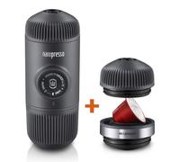 Wacaco - Caffettiera Nanopresso Ground con NS Adattatore - NANO-GREY-NS