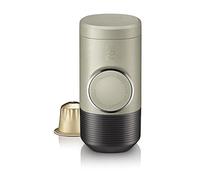 WACACO Caffettiera Portatile, Azionabile Manualmente, Macchina Caffe Portatile, Compatibile con Capsule *Nespresso®* (Capsule originali e compatibili), Per i viaggi, Minipresso NS2, Stone Beige