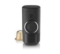 WACACO Minipresso NS2, Macchina da caffè portatile, compatibile con capsule originali NS, macchina da caffè da viaggio, azionata manualmente da Piston Action (nero carbone)