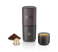 WACACO Pixapresso Macchina da caffè elettrica e portatile, Borgogna scuro | 4 tipi di caffè, Riscaldamento rapido, Filtro da 8-16 g, Caffè macinato e capsule, Comandi touch, Per viaggi e campeggio