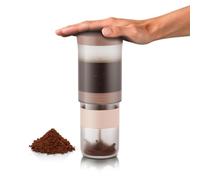 WACACO Prestina Macchina Caffe Portatile French Press, Rosa Argilla, 240 ml | Filtro integrato in acciaio inossidabile, Sistema di pressatura brevettato, Flusso controllato, Macchina caffè per i viaggi
