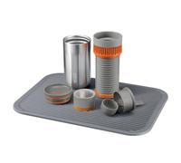 WACACO Tappetino da caffè, tappetino multiuso per asciugare e tamponare, realizzato in silicone alimentare grigio (25 cm di lunghezza x 35,6 cm di larghezza)