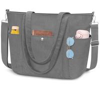 WACCET Borsa Tote Bag, Borsa Tracolla Donna in Velluto a Coste con Cerniera e Traversa Regolabile Grande Borsa Università per Lavoro, Viaggio, Scuola e Uso Quotidiano