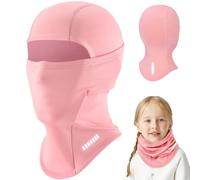 WACCET Passamontagna Invernale Termico Bambini, Passamontagna Bambino da Sci Multifunzionale in Pile Maschera da Sci Antivento e Calda Scaldacollo per Ragazzi Ragazze Bici e Sport all'Aria Aperta