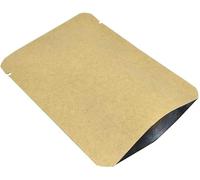WACCOMT Pack 100 sacchetti in carta kraft con chiusura sottovuoto, pellicola Mylar per conservare alimenti con tacche da 7 x 10 cm