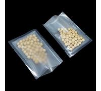 WACCOMT Pack 100 sacchetti sottovuoto spessi 4,72 mil per la conservazione degli alimenti, in nylon trasparente, in polietilene, sacchetti sottovuoto in rilievo, 8 x 12 cm