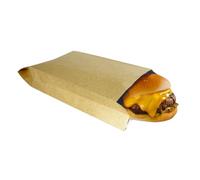 WACCOMT Pack 20 Pezzi Sacchetti in Carta Kraft e Foglio d'alluminio Resistenti Olio con Apertura Superiore in Mylar Termosaldabile per Conservazione degli Alimenti(Marrone, 12x21x4cm(4.7x8.3x1.6inch))