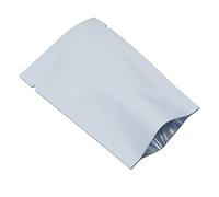 WACCOMT Pack 200 pezzi di pellicola colorata Mylar con apertura superiore sigillabile, sacchetti sigillanti sottovuoto per alimenti, imballaggi con tacche (bianco, 5 x 7 cm)