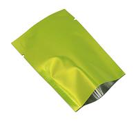 WACCOMT Pack 200 pezzi di pellicola colorata Mylar con apertura superiore sigillabile, sacchetti sottovuoto per alimenti con tacche di strappo (verde, 5 x 7 cm)