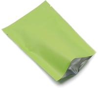 WACCOMT Pack 200 Sacchetti Mylar Sigillabili Sottovuoto, Verde, 7x10cm | Open Top, Pellicola Opaca, Sigillabili a Caldo, Con Tacca di Taglio