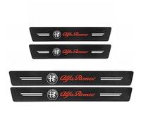 WACDXST 4 Pezzi Adesivo Battitacco, per Alfa Romeo Mito (955) Mito 2008-2018 Protezione Porta Soglia Sticker Car Accessori Battitacco Prevenire Usura AntiGraffio,A