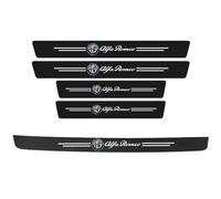 WACDXST 5 pezzi Adesivo Battitacco, per Alfa Romeo Giulietta 2014-2021 Protezione Porta Soglia Sticker Car Accessori Battitacco Prevenire Usura AntiGraffio,A