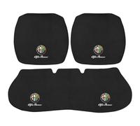 WACDXST Cuscino Sedile Auto, per Alfa Romeo Junior Electrique 2024-2025 Guidatore Antiscivolo e AntiGraffio Anteriore Posteriore Coprisedile Impermeabile,B 3 PCS