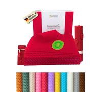 Wachsmann 20 lastre di cera d'api dalla Germania, rosse, 20 x 15 cm, candele di cera d'api fai da te, cera per candele
