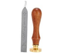 Wachssiegelstempel-Set mit klarem Muster, einfach selbst zu machen