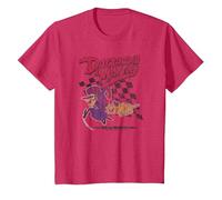 Wacky Races Dastardly And Muttley on Gray Maglietta, Bambini, Rosso mélange, 4 Anni