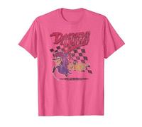 Wacky Races Dastardly And Muttley on Gray Maglietta, Uomo, Rosa mélange, M