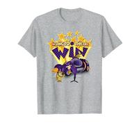 Wacky Races Dick Dastardly Going to Win Maglietta, Uomo, Grigio Melange, M