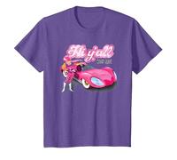 Wacky Races Penelope Pitstop Hi Y'All Maglietta, Bambini, Viola mélange, 10 Anni