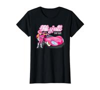 Wacky Races Penelope Pitstop Hi Y'All Maglietta, Donna, Nero, XL