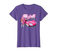 Wacky Races Penelope Pitstop Hi Y'All Maglietta, Donna, Viola mélange, M