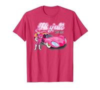 Wacky Races Penelope Pitstop Hi Y'All Maglietta, Uomo, Rosso mélange, M