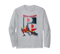 Wacky Races Peter Perfect with Large Initials Maglia a Manica