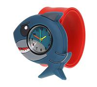 Wacky Watch Shark Sealife Design Slapwatch Fast Fit Kids Kids Silicone Watch Band Learn to Tell The Time Unisex Instant Fit Qualsiasi Taglia, Squalo, squalo