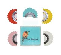 Wacky Whistle Set di 5, Magic Bird Sound Tongue Whistle with Soft Edges and Smooth Surfaces for Creative Fun, Gag Trucks, Noisemaker Toys for Kids Adults Entertainment Parties 6,57 x 6,42 x 0,51 in