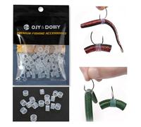 Wacky Worm O-ring (180/150/120 confezioni) - Protezione per esche Senko in silicone resistente (solo il kit include strumento), impedisce ai bassi di strappare plastica morbida, adatto a tutti i vermi