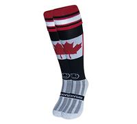WackySox Canada Calze Sportive Al Ginocchio, Nero , L