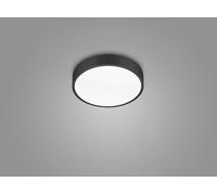 Plafoniera WACO LED dimmerabile D.30cm metallo nero 627413032