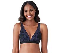 Wacoal Instant Icon Bralette Reggiseno con Scollatura a V, Nero/Eclipse, S Donna