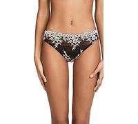 Wacoal Slip da Donna in Pizzo, Stile Bikini, Colore Trasparente, Nero, L