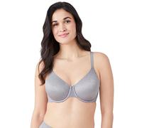Wacoal Women's Back Appeal Unlined Full Coverage Underwire Bra, 855303, SILVERSCONCE II, 34DD