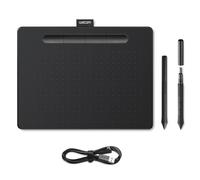 Wacom Intuos Medium Tavoletta Grafica - Tablet con Penna per Dipingere, Disegnare ed Editare Foto con penna sensibile alla pressione, Adatta per l’Home Office e l’E-Learning, Nero