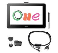 Wacom One Creative Tavoletta Display con Software Inclusi, Display 13.3" Full Hd 1920 x 1080, Penna Precisa - Per l'Home Office e l'E-Learning, Compatibilità Windows, Android, Mac