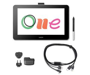 Wacom One Creative Tavoletta Display con Software Inclusi, Display 13.3" Full Hd 1920 x 1080, Penna Precisa - Per l'Home Office e l'E-Learning, Compatibilità Windows, Android, Mac