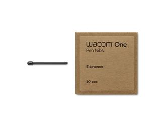 Wacom Punte in elastomero per la penna One Standard, colore nero, confezione da 10
