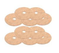 Wacredo Tappetino di cocco rotondo/protezione invernale e antigelo per piante in vaso, protezione per piante in 100% fibre di cocco, disco per pacciamatura (20 cm - 80 cm Ø) (Ø 37 cm, 10 pezzi)