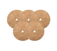 Wacredo Tappetino in cocco rotondo, protezione invernale e antigelo per piante in vaso, protezione per piante in 100% fibre di cocco, disco per pacciamatura (20 cm - 80 cm Ø) (Ø 60 cm, 5 pezzi)
