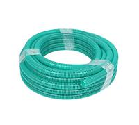 Wacredo Tubo di aspirazione premium da 25 m, 1 1/4" (32 mm), colore verde, tubo a spirale