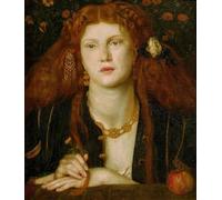 WACTWJNA Famoso Quadro Stampa su Tela Canvas Opere D'arte Moderna Bocca baciata de Dante Gabriel Charles Rossetti per L'arredamento del Corridoio 60x90cm