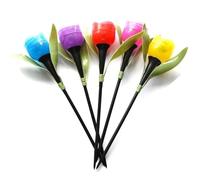 Wadakada 10 Pz Lampada Solare A Led per Esterni Lampada A Forma di Fiore di Tulipano Impermeabile Paletto da Giardino Luci da Prato per Decorazioni per Feste All'Aperto da Giardino